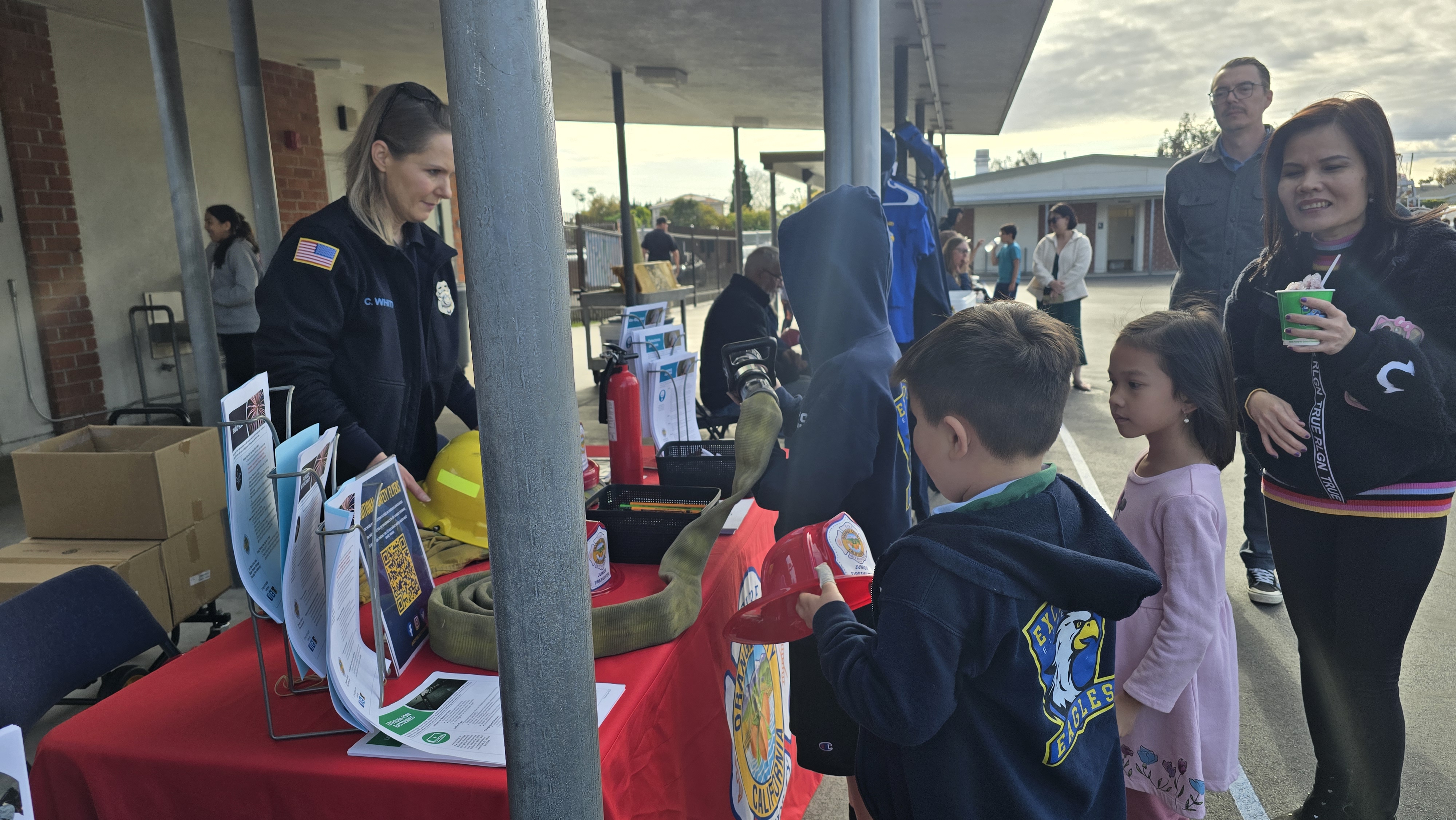 GGPD visits Excelsior's Back to School Night