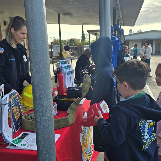 GGPD visits Excelsior's Back to School Night