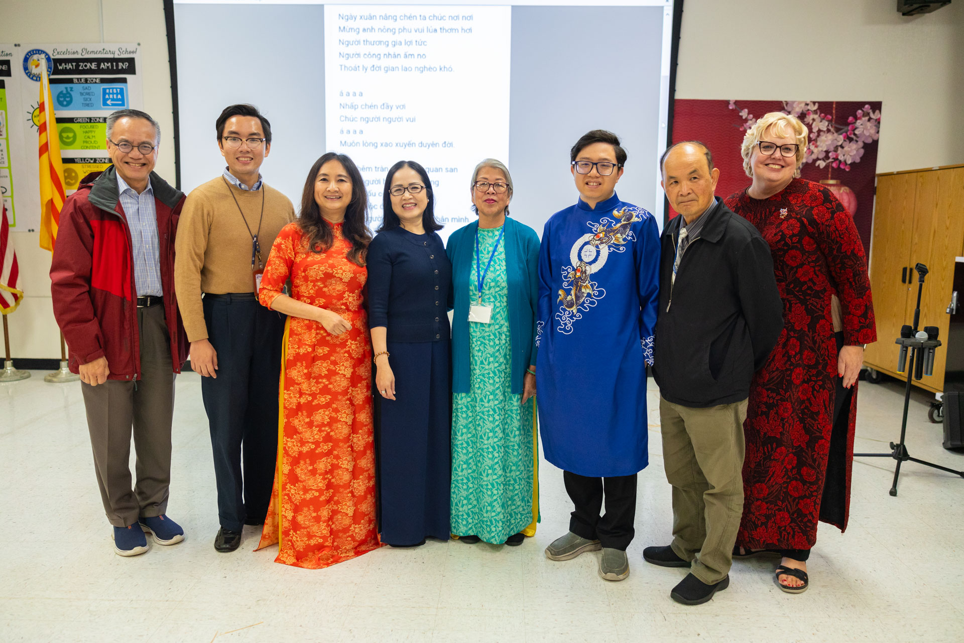 Dr. Carter TAVIET Teachers Board Trustee Lan Nguyen at Culminating Event