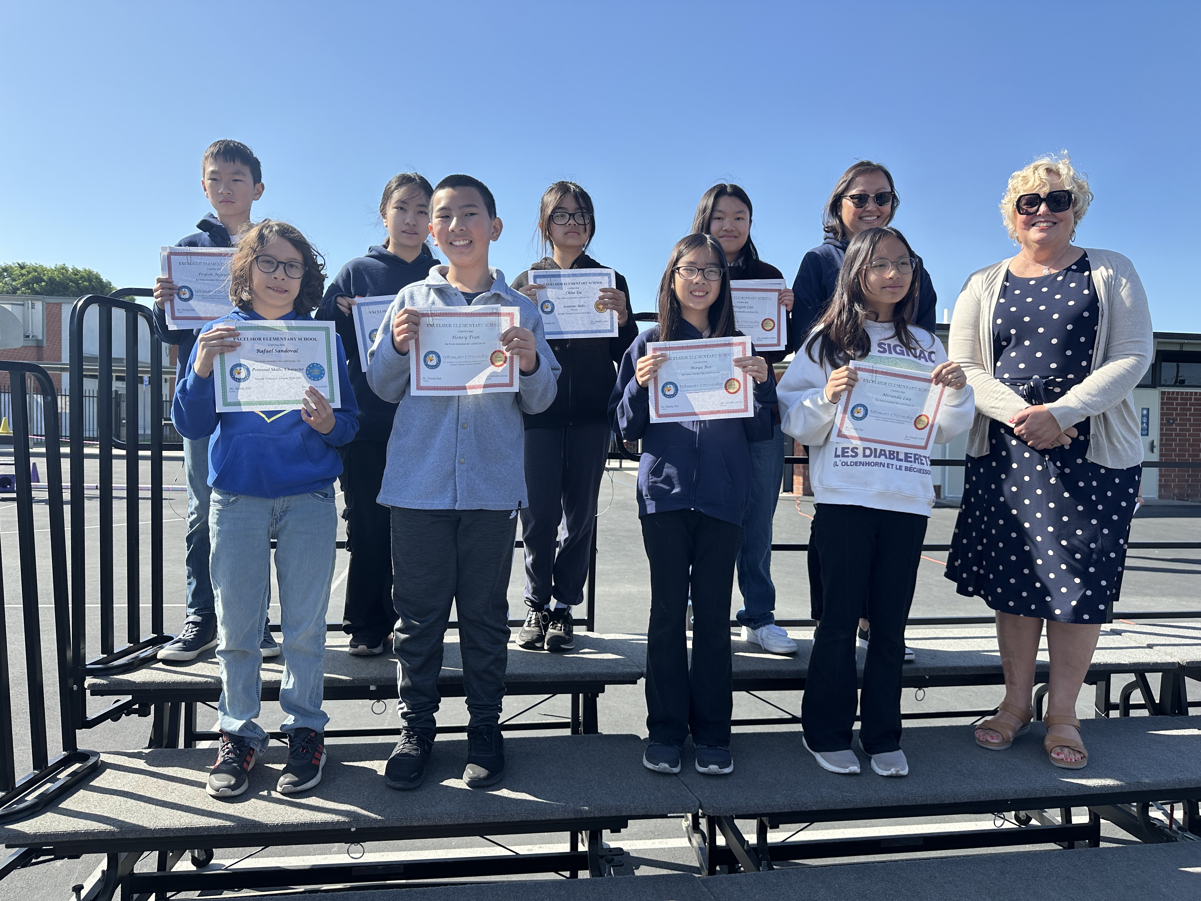 Second Trimester Awards, 6th Graders