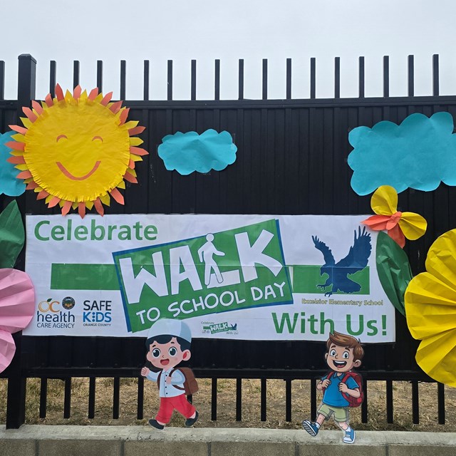 Walk 2 School banner