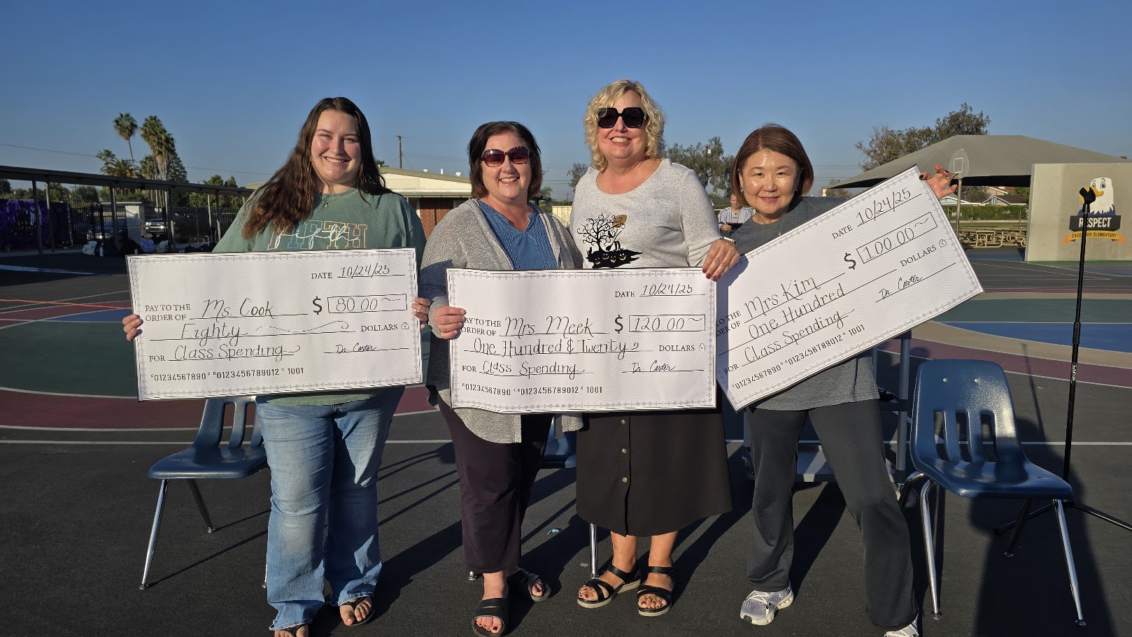 Teachers Giant Checks Fundraiser