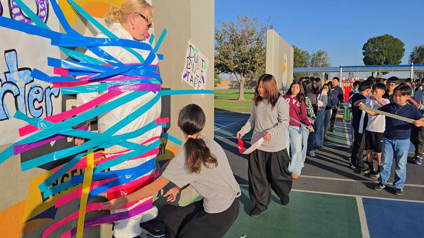 Dr. Carter duct tape 6th graders