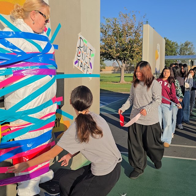 Dr. Carter duct tape 6th graders